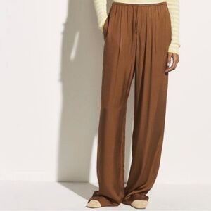 Vince Silk Blend Camel Waistband Pull on Pants XXS